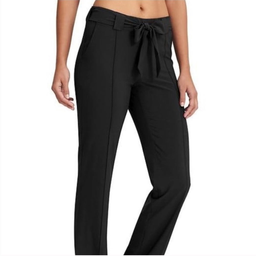 Athleta Wide Leg Destination Pant w/ Tie Belt